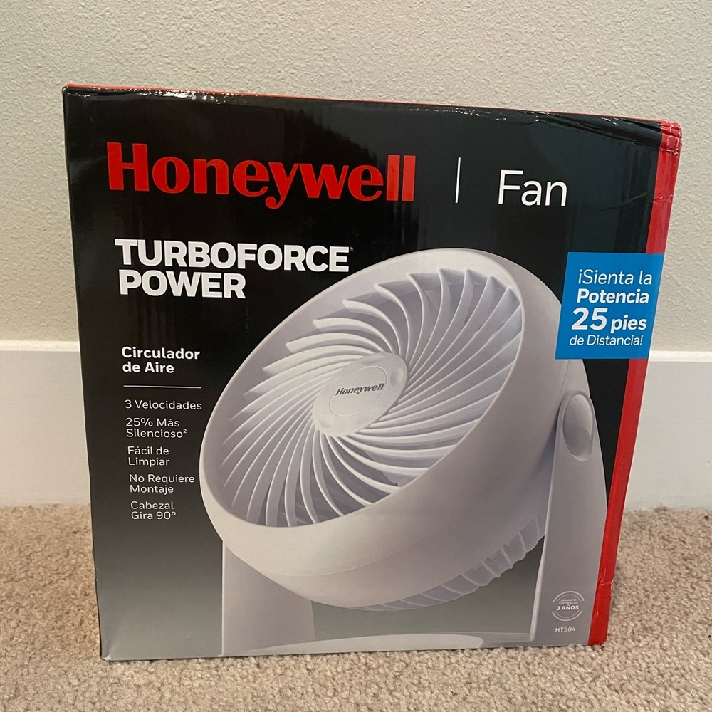 Honeywell HT-904 TurboForce Tabletop Air Circulator Fan White
